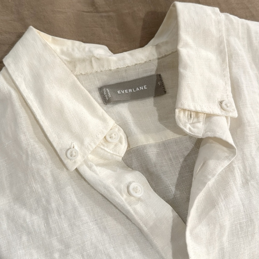 S/S Everlane Linen Button Up - Picture 4 of 7